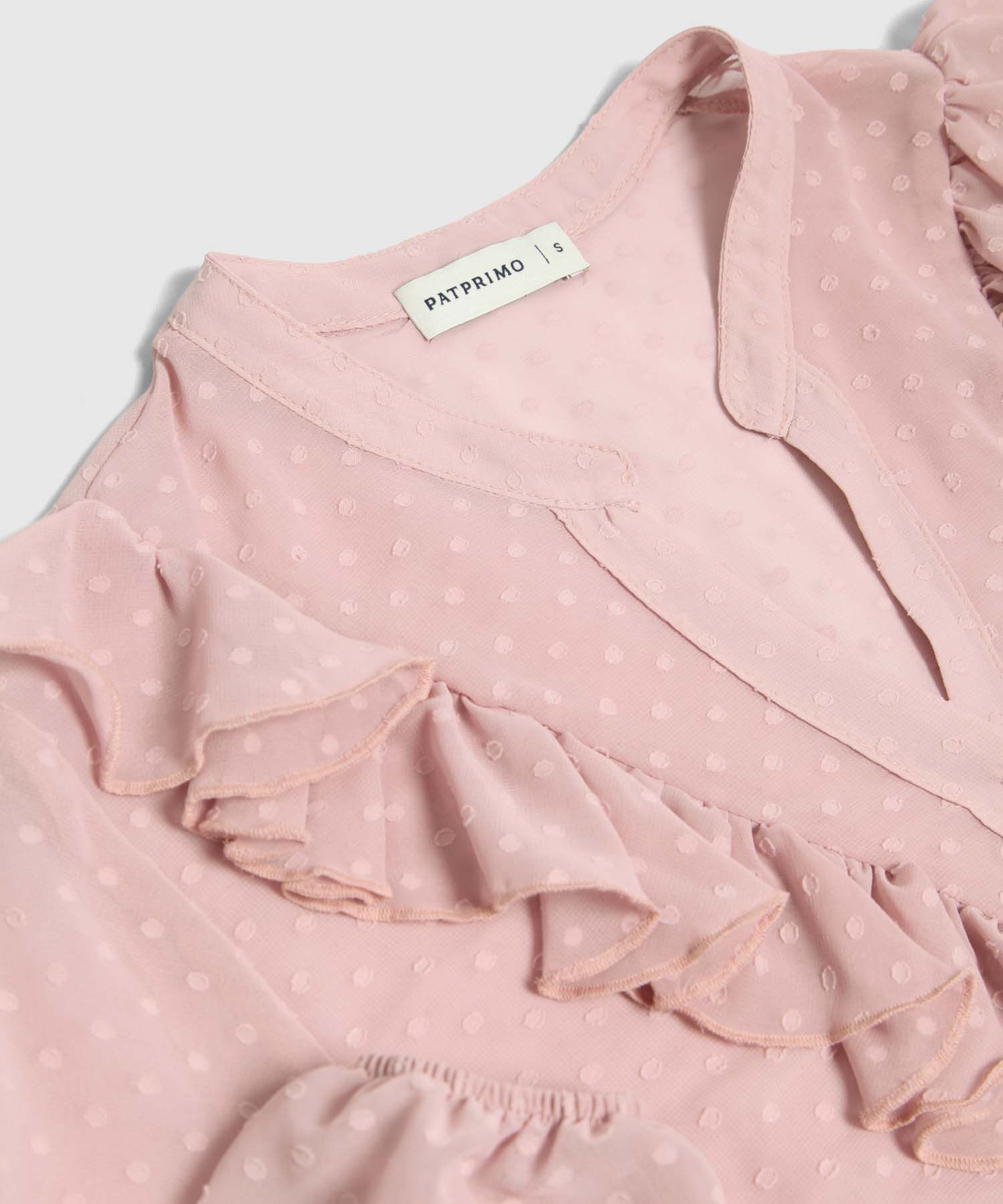 Blusa Texturizada Con Boleros 