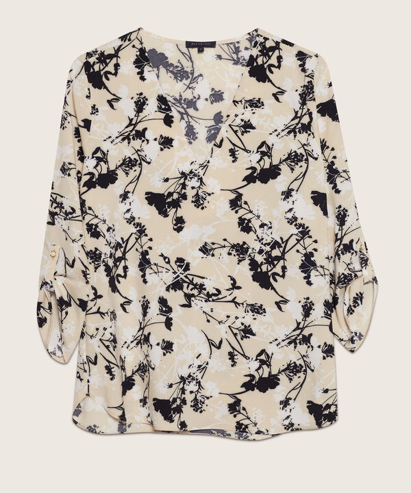 Blusa Manga 3/4 Estampada