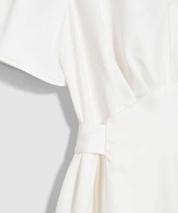 Vestido Largo Con Mangas Acampanadas Para Mujer