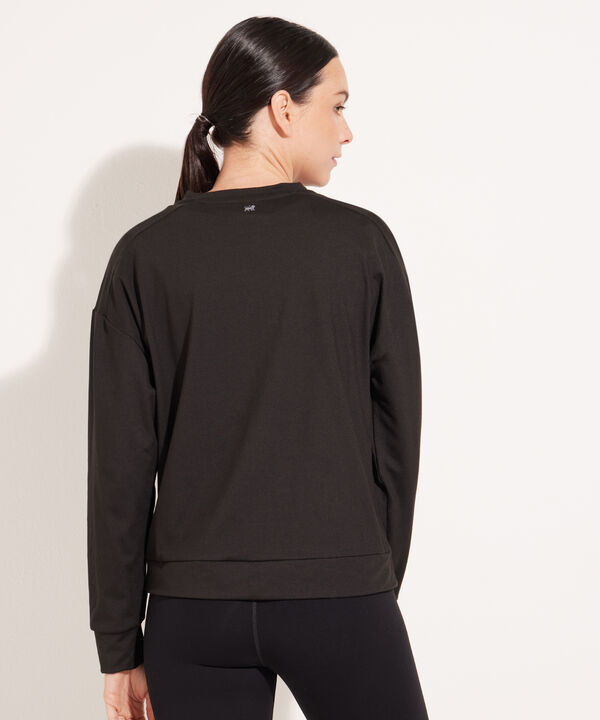 Buzo Unicolor Con Cortes, Sport Lineas