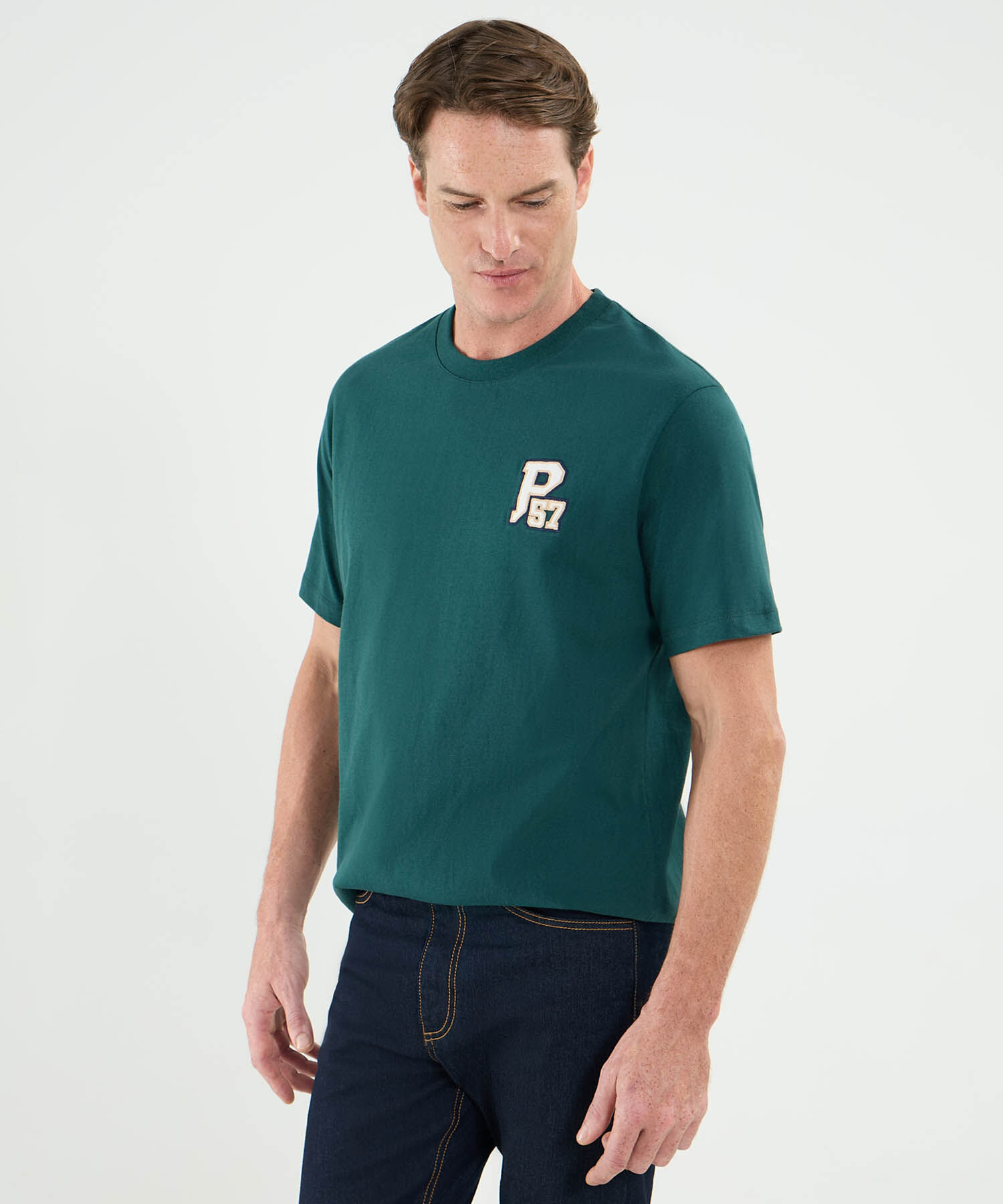Camiseta Con Bordado Para Hombre
