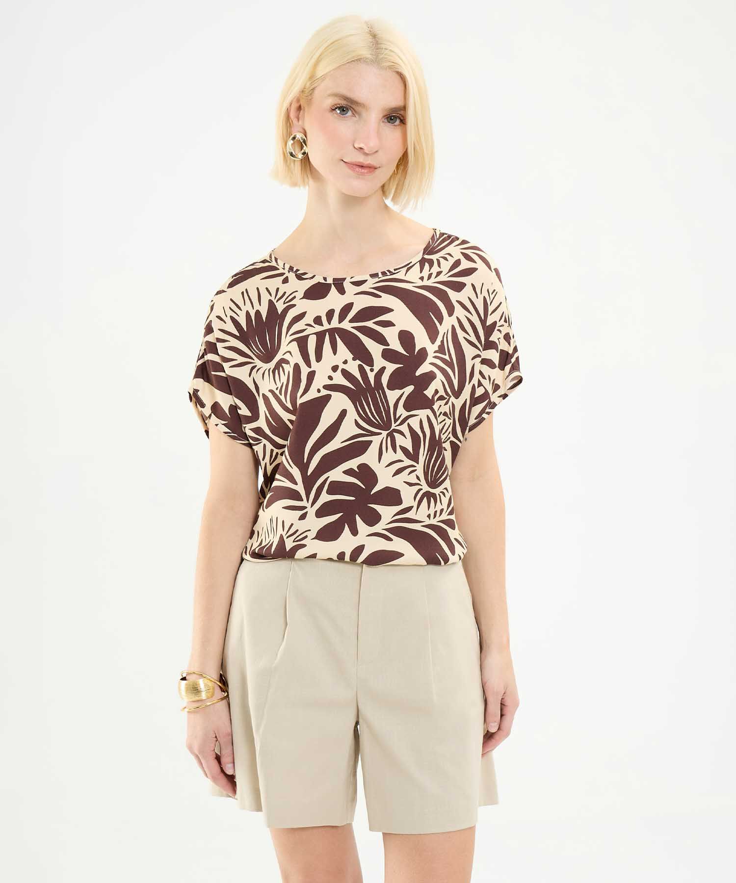 Blusa Estampado Botánico