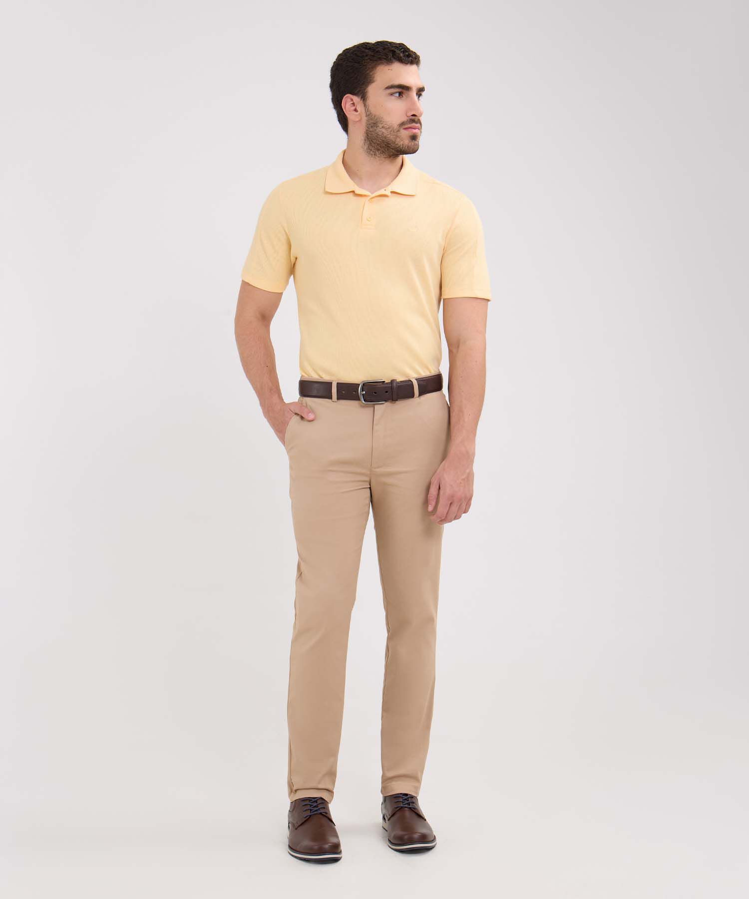 Pantalon Carrot Con Elastico Visible