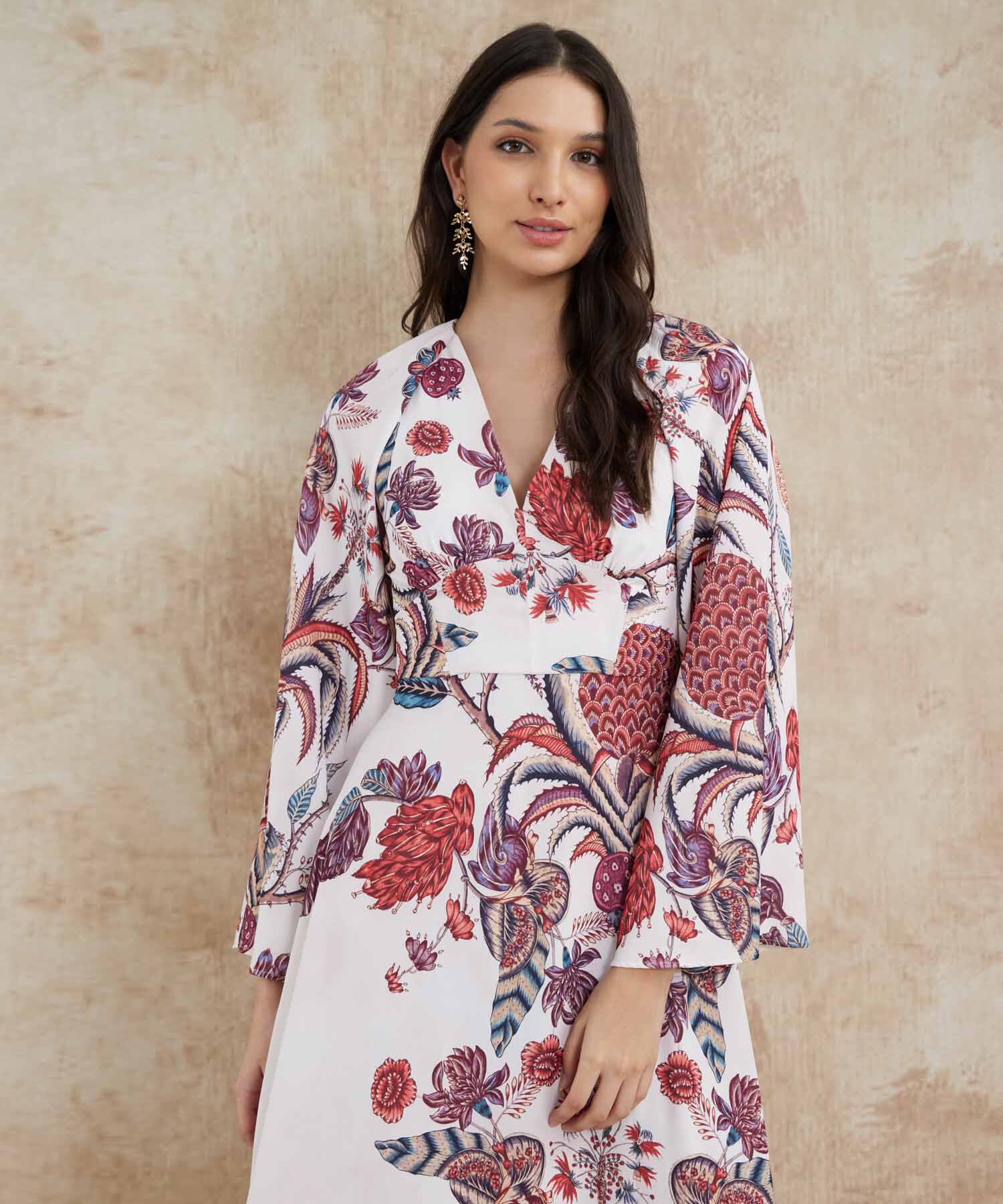 Vestido Escote V Beatriz Camacho