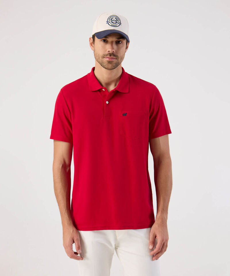 Polo Unicolor Con Bolsillo 