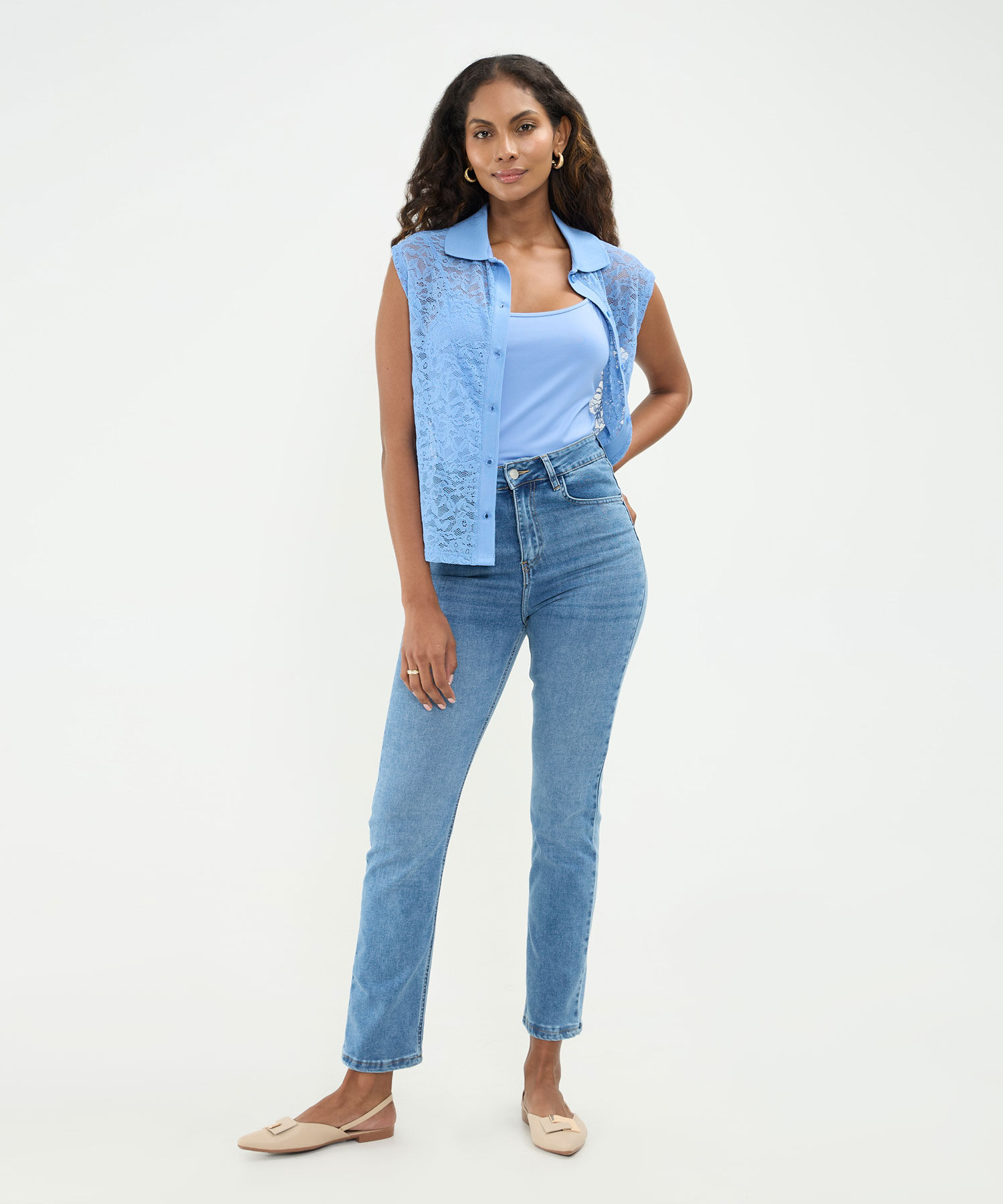 Jean Straight Para Mujer
