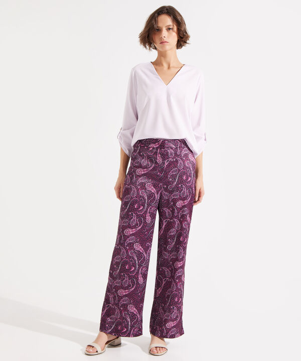 Pantalon Amplio Estampado