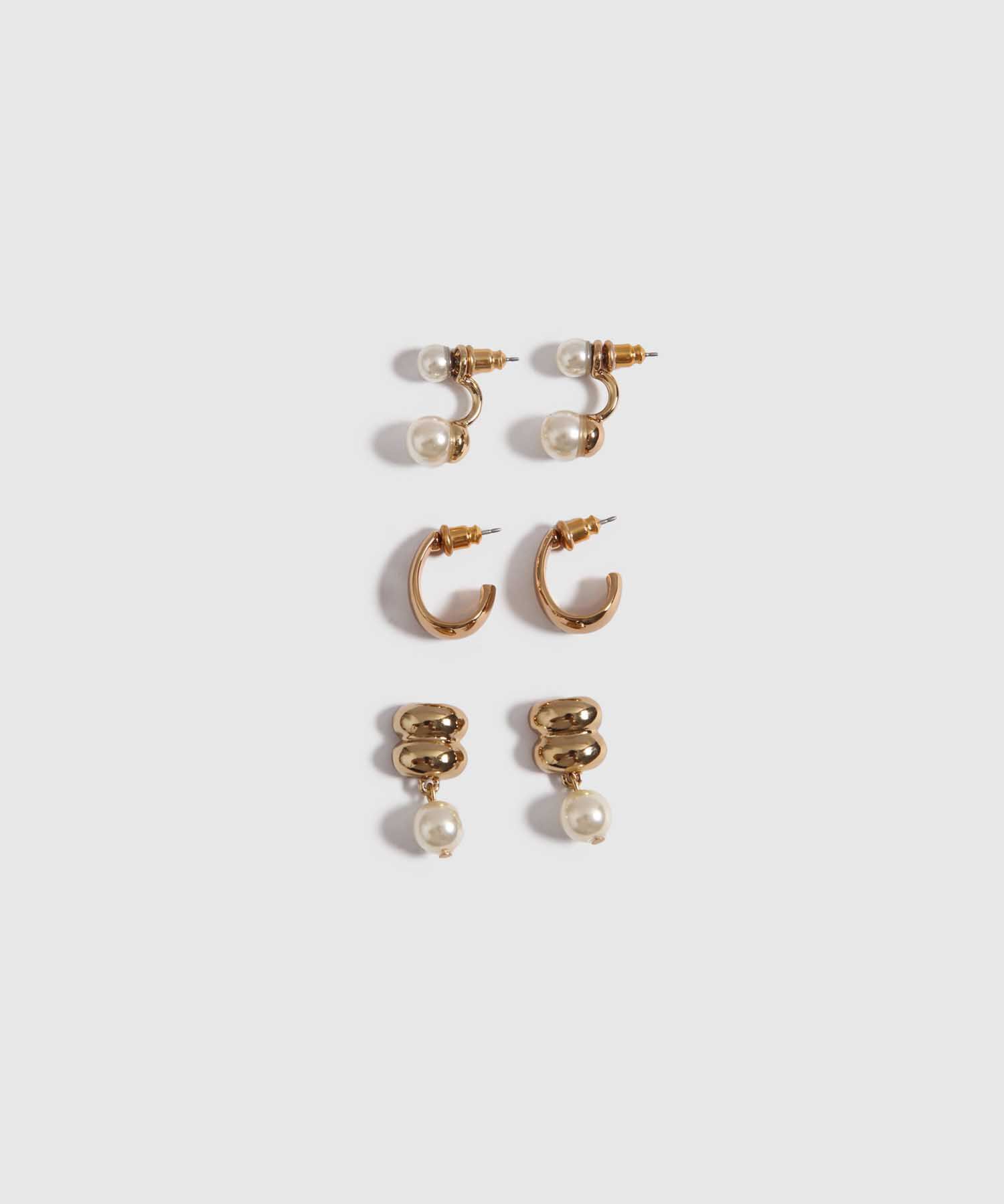Set x 3 Aretes Dorados