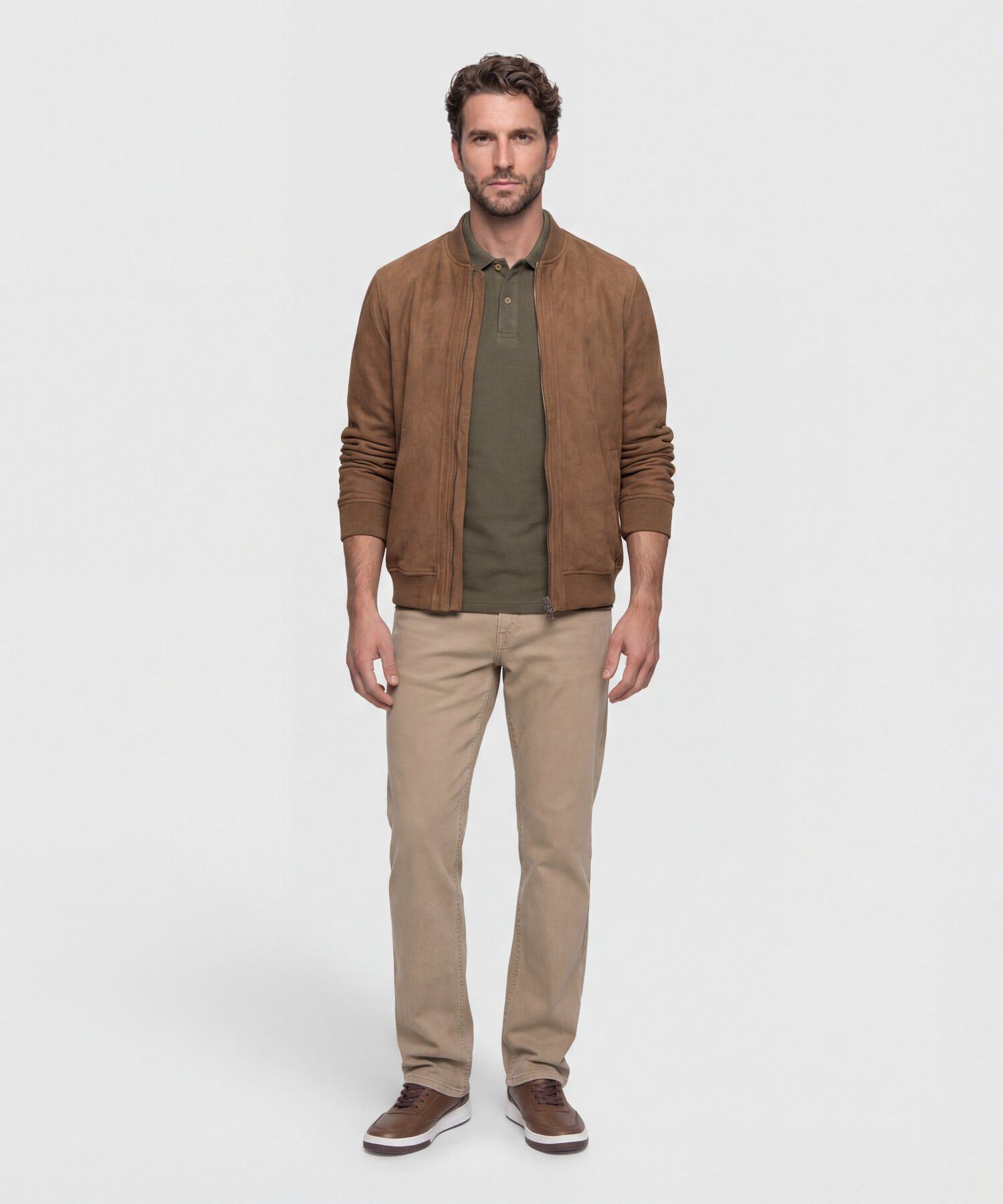 Polo Unicolor Texturizada 