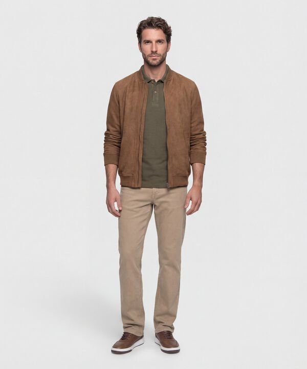 Polo Unicolor Texturizada 