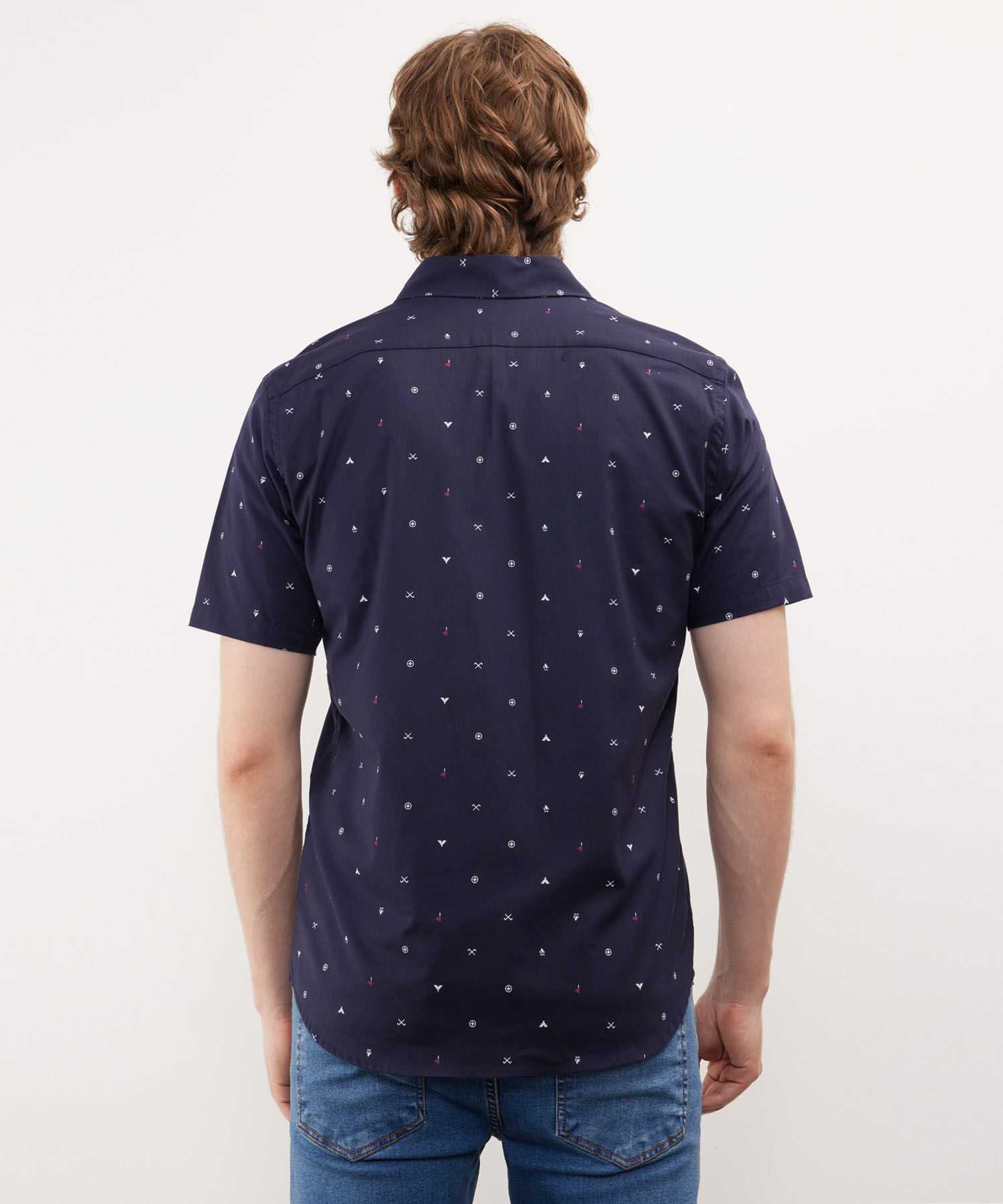 Camisa Estampada Manga Corta
