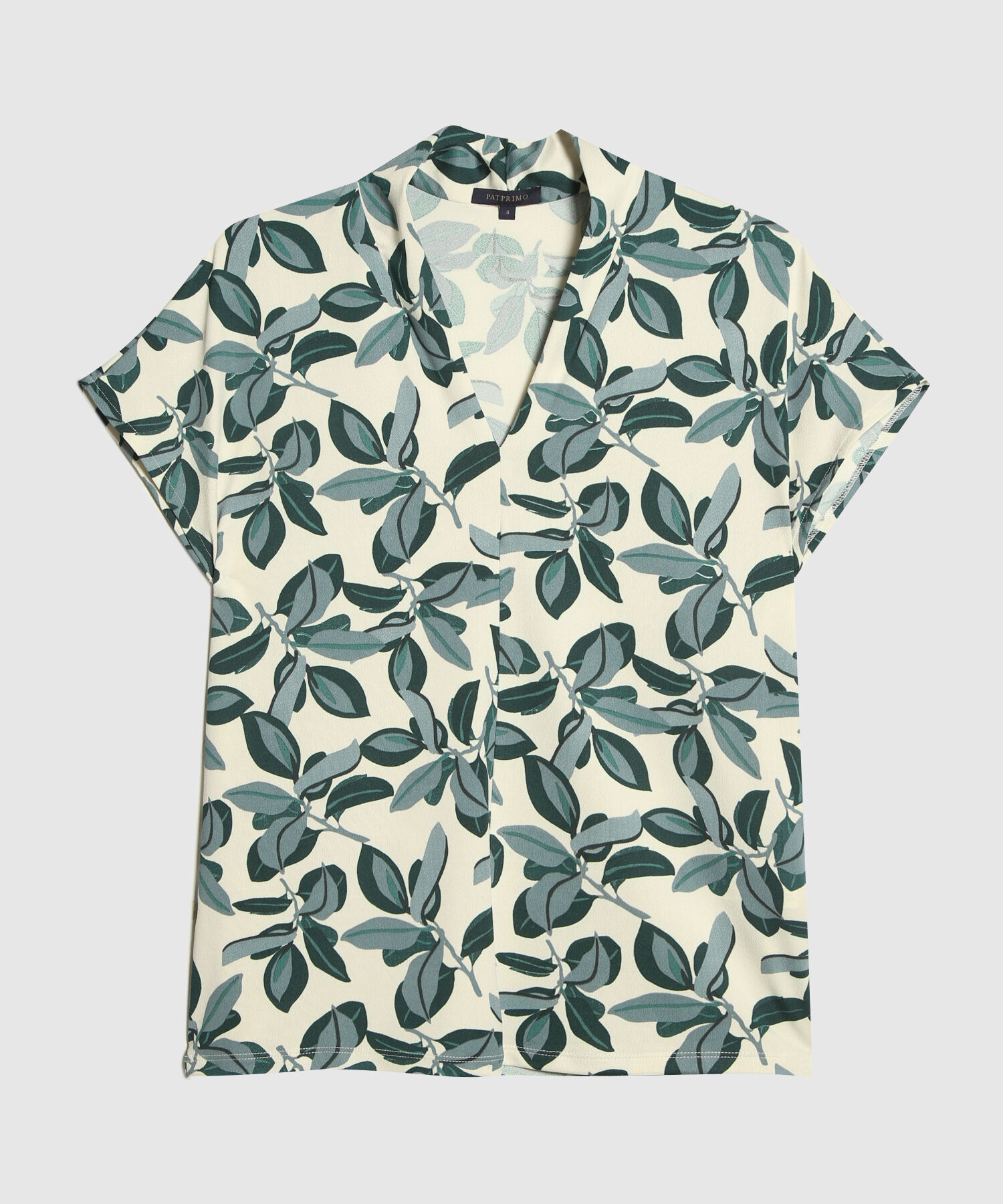 Camiseta Manga Corta Estampada Cuello V