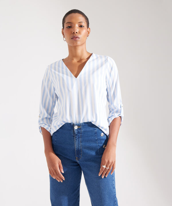 Blusa con Estampado de Mosaico image number null