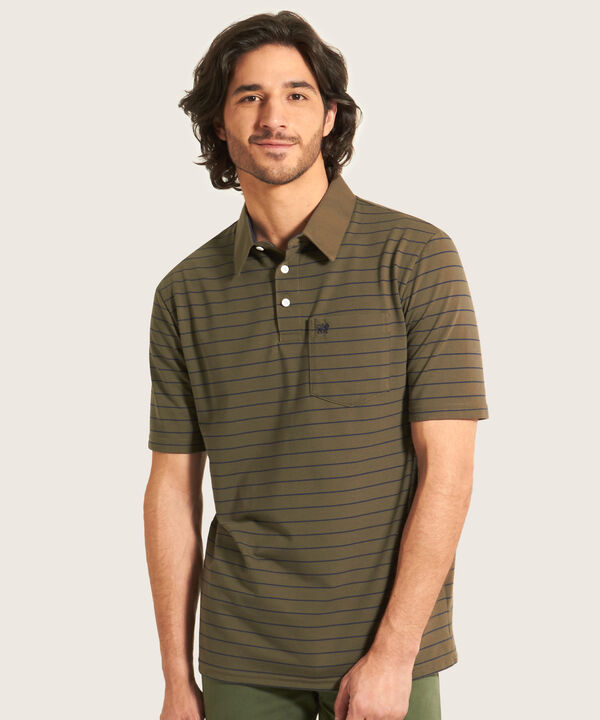 Polo Cuello Duro  Preteñido Bicolor