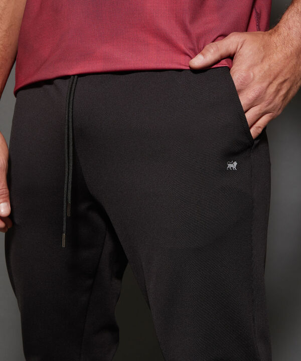 Pantalón Jogger Punto Unicolor Con Bolsillos, Cordón Ajustable Y Elástico Interno, Sport Líneas Patprimo image number null