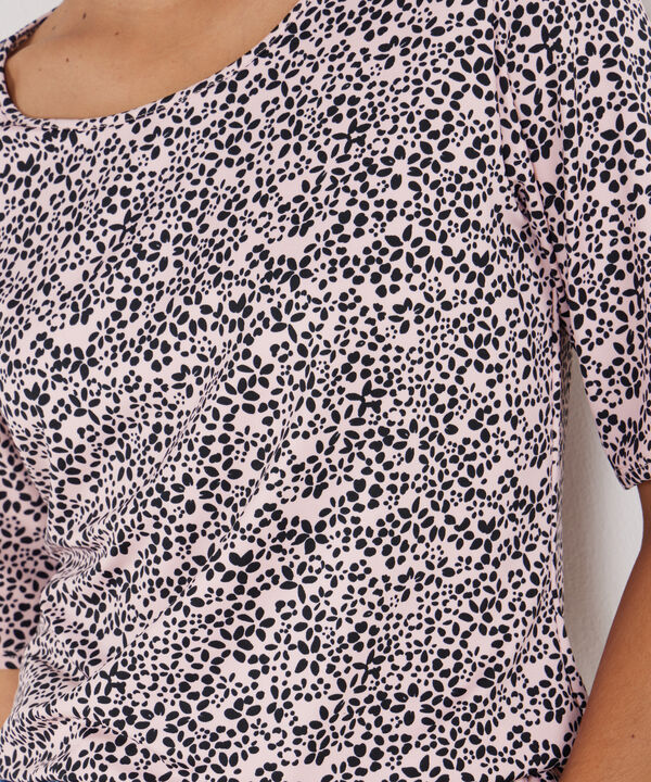 Camiseta Manga 3/4  Cuello Redondo  Estampada image number null