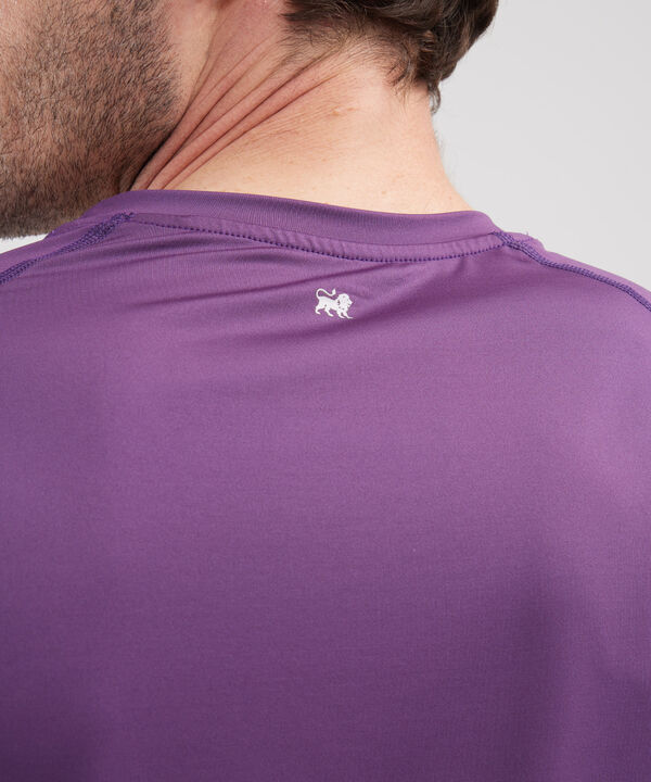 Camiseta Ml Unicolor Con Cuello Redondo
