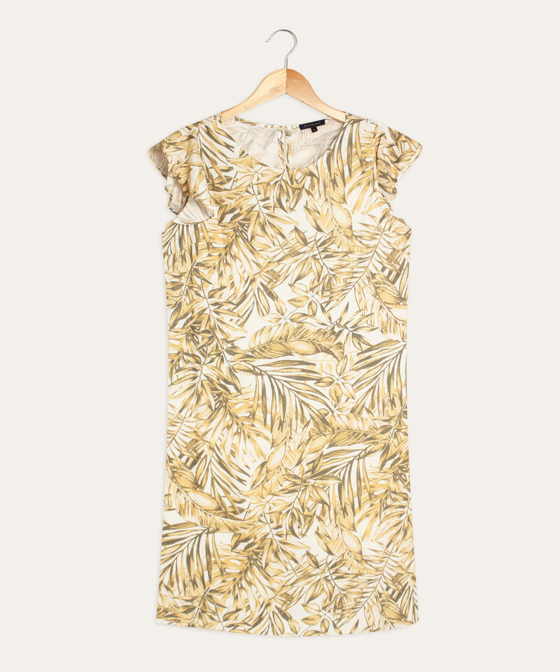 Vestido Manga Corta Estampado