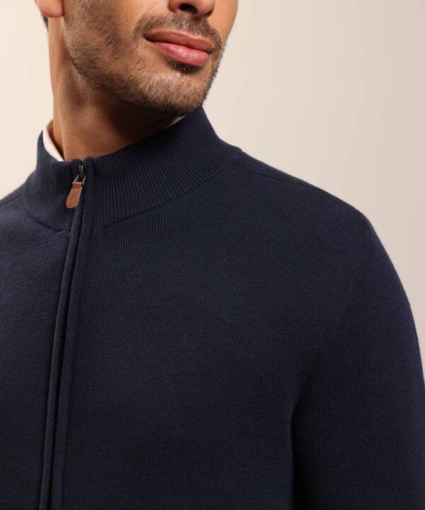 Buzo De Punto Con Cremallera Para Hombre