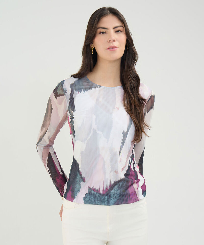 Camiseta Estampada Manga Larga