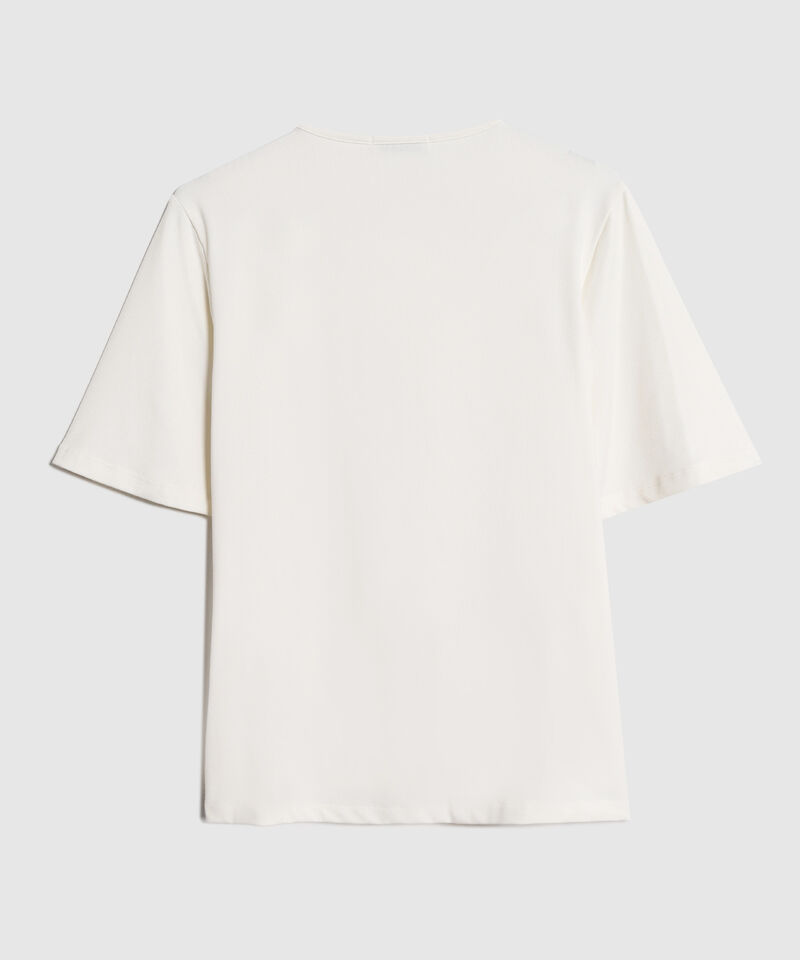 Camiseta Para Mujer con Detalle de Nudo Lateral