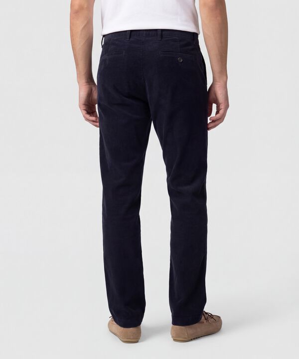 Pantalon Unicolor En Pana