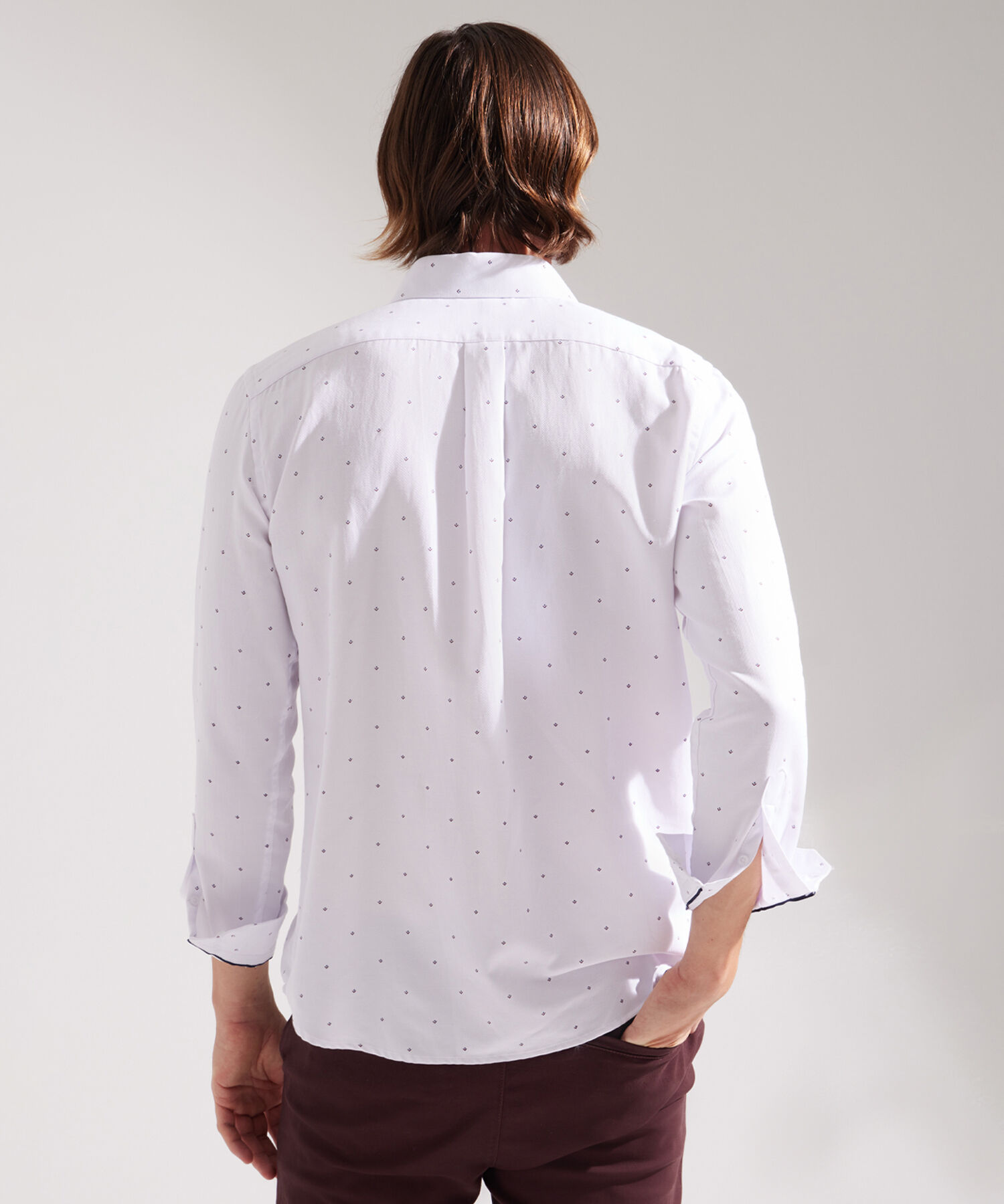 Camisa Manga Larga Estampada