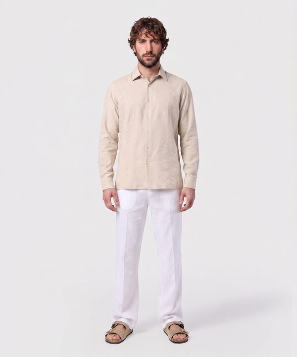 Guayabera Premium Con Alforzas Para Hombre