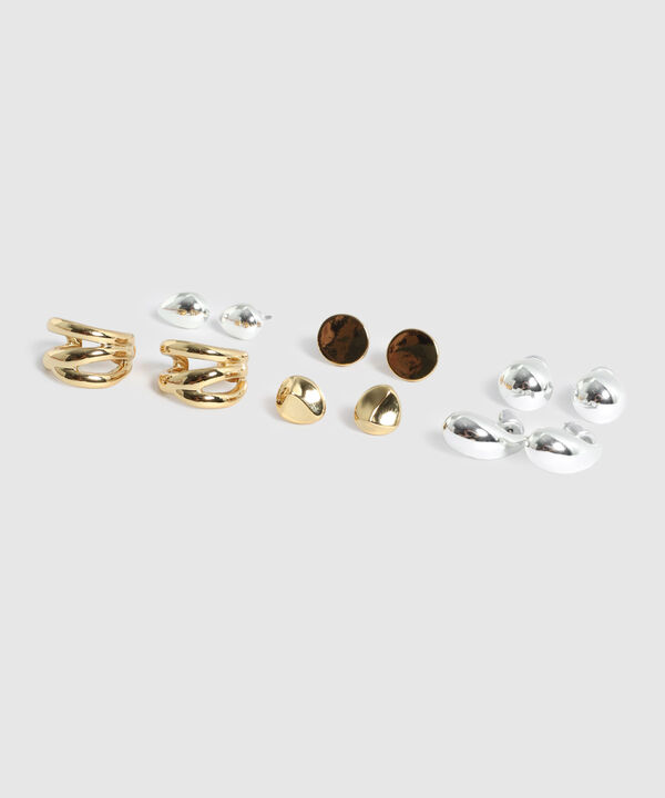 Set X6 Aretes Variados Mujer image number null