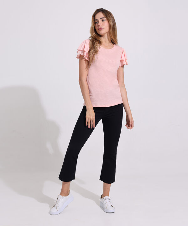 Camiseta Con Manga Volada