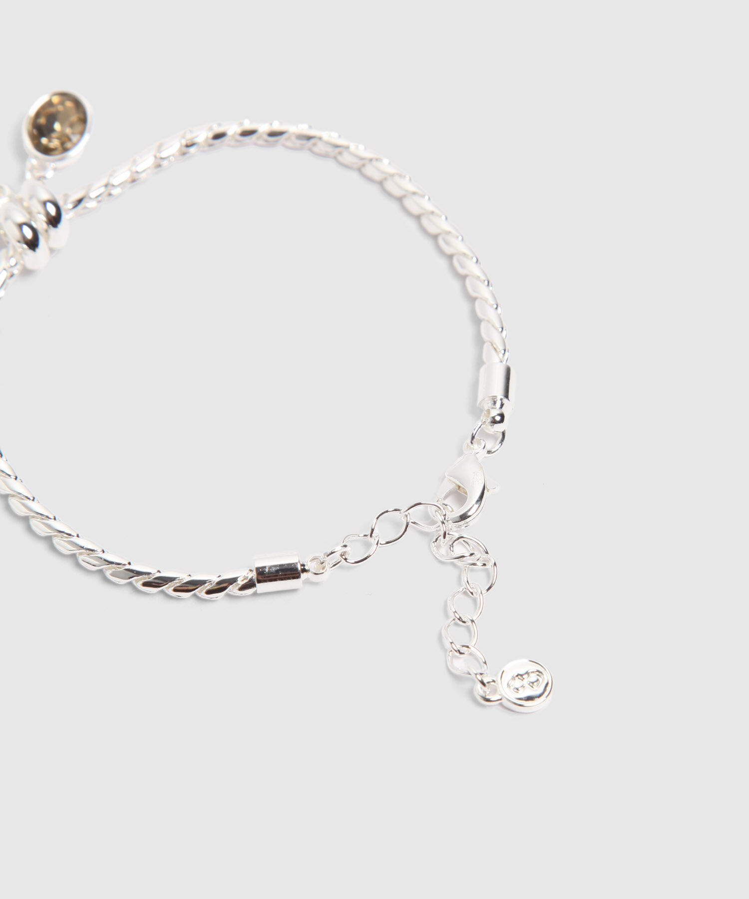 Pulsera Cadena Trenzada Con Dijes Charms Mujer