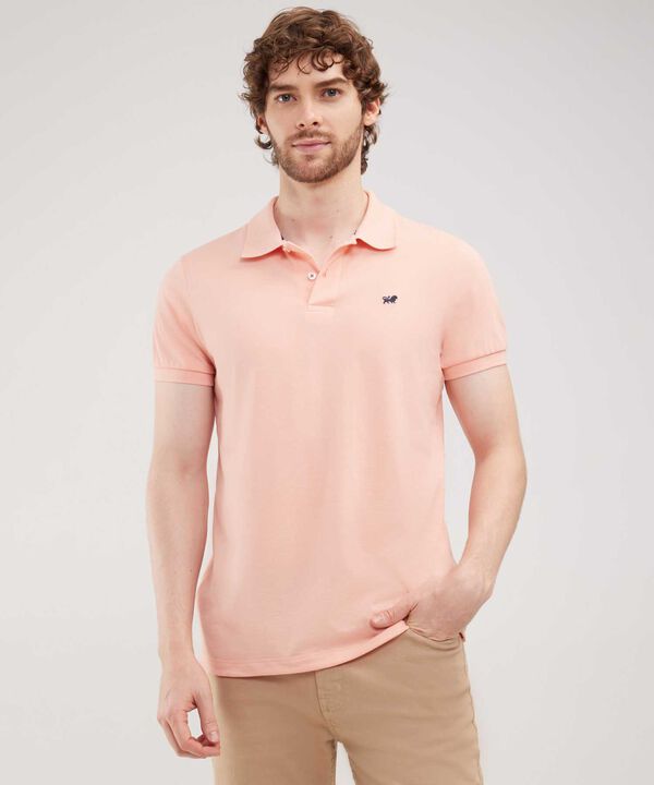Polo Tejido Unicolor Cuello Y Puños Tejidos,Sin Bolsillo Con Hiladillo. image number null