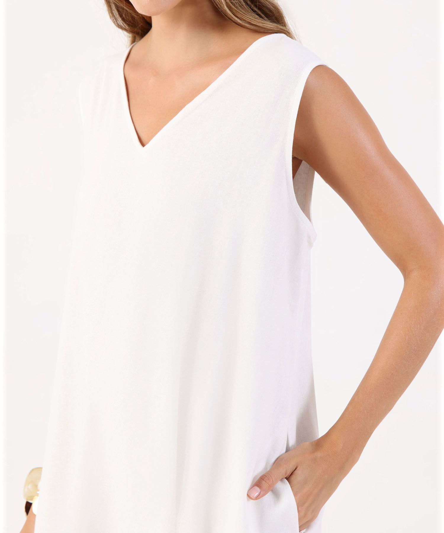 Vestido Midi Minimalista De Silueta Amplia