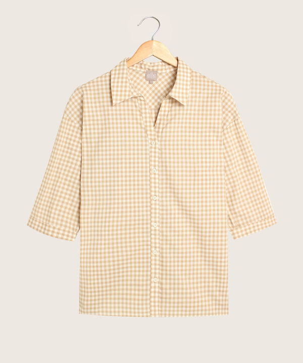 Camisa Manga Corta Con Guardapolvo