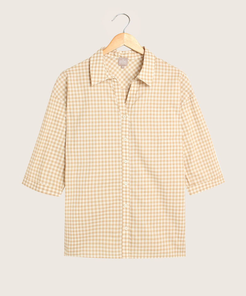 Camisa Manga Corta Con Guardapolvo