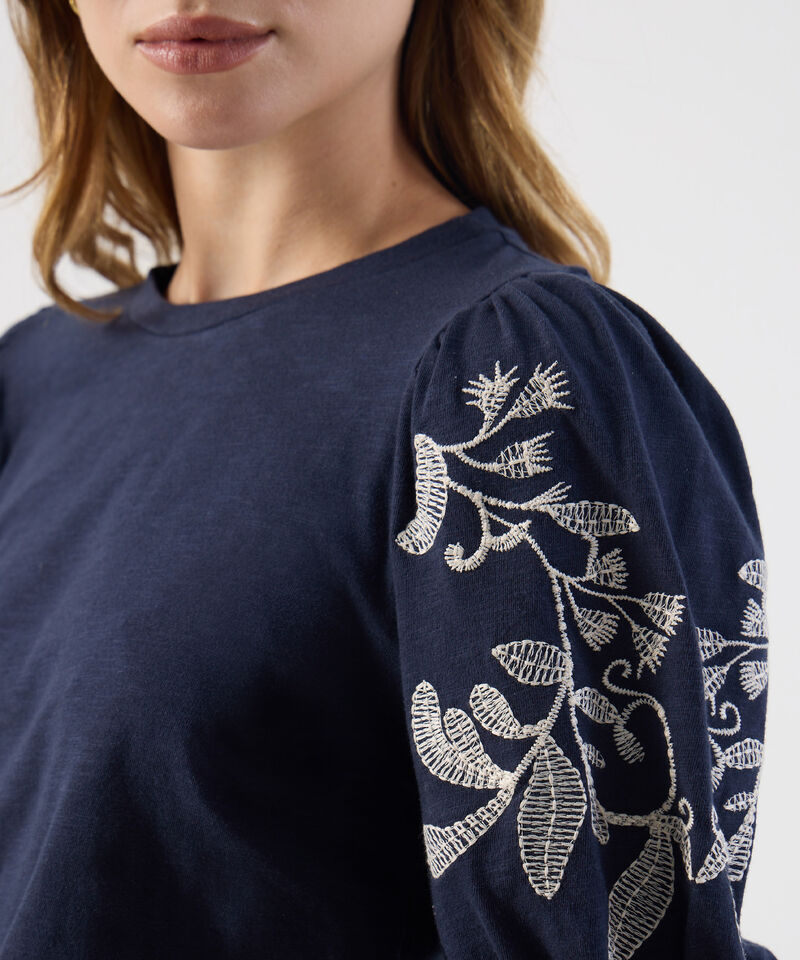 Camiseta Mangas Globo Para Mujer