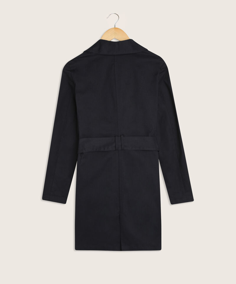 Chaqueta Cruzada Con Cintur&oacute;n Para Mujer