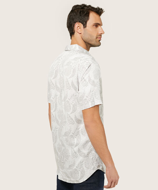 Camisa Estampado de Hojas