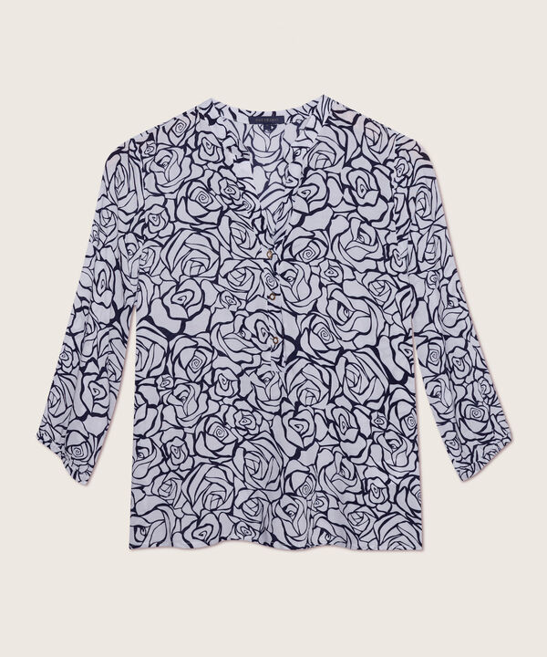 Blusa Manga 3/4 Estampada