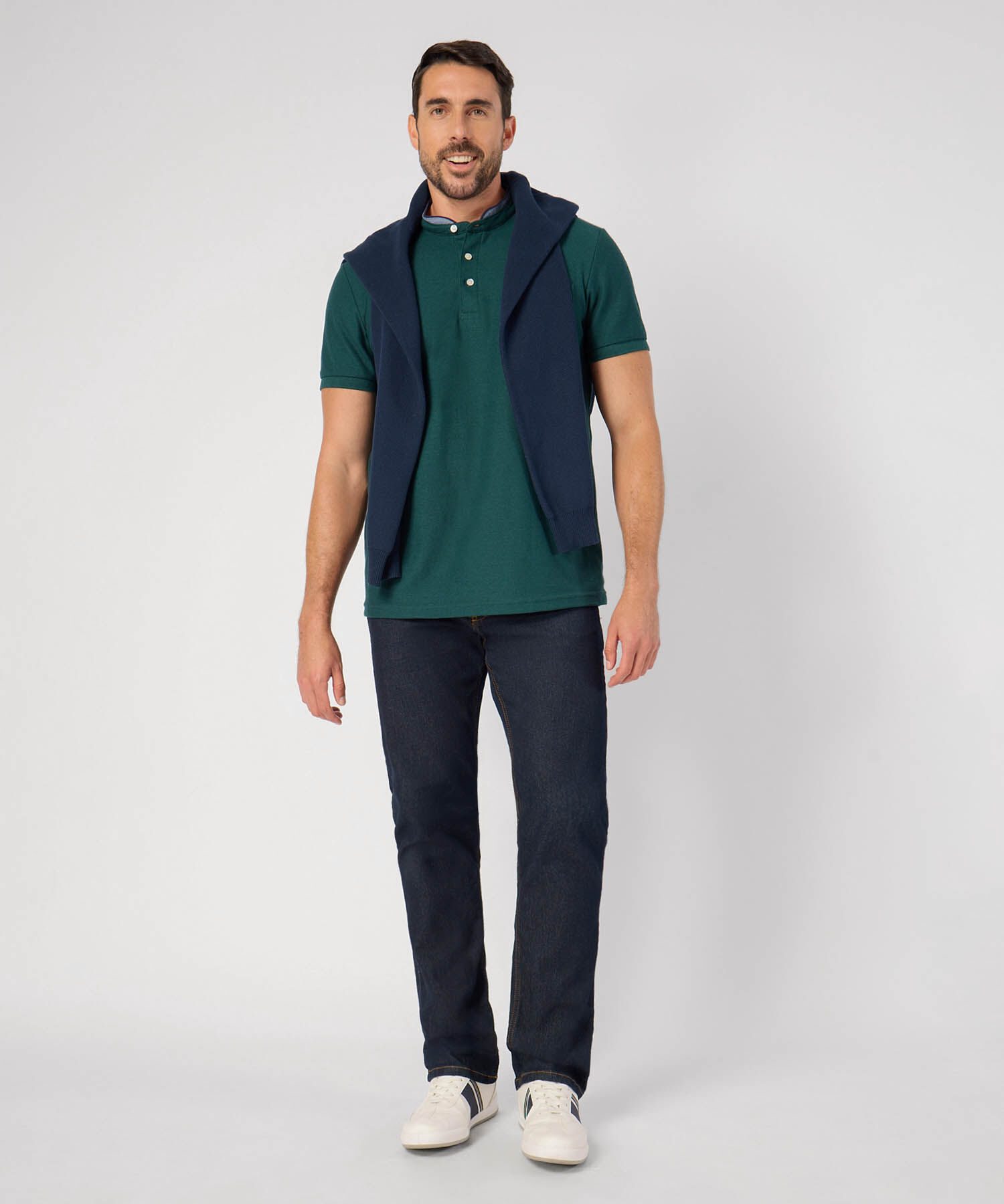 Polo Unicolor Con Bolsillo 