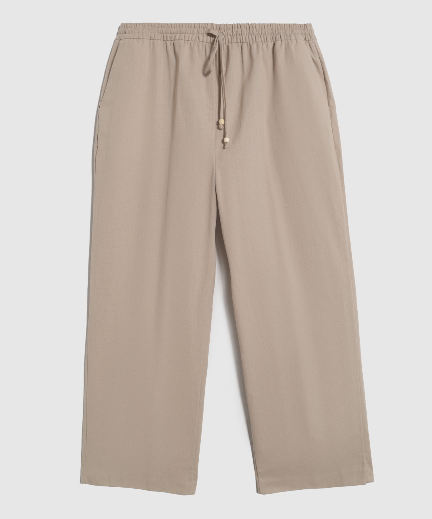 Pantalón Fluido con Elástico y Cordón Para Mujer Curvy