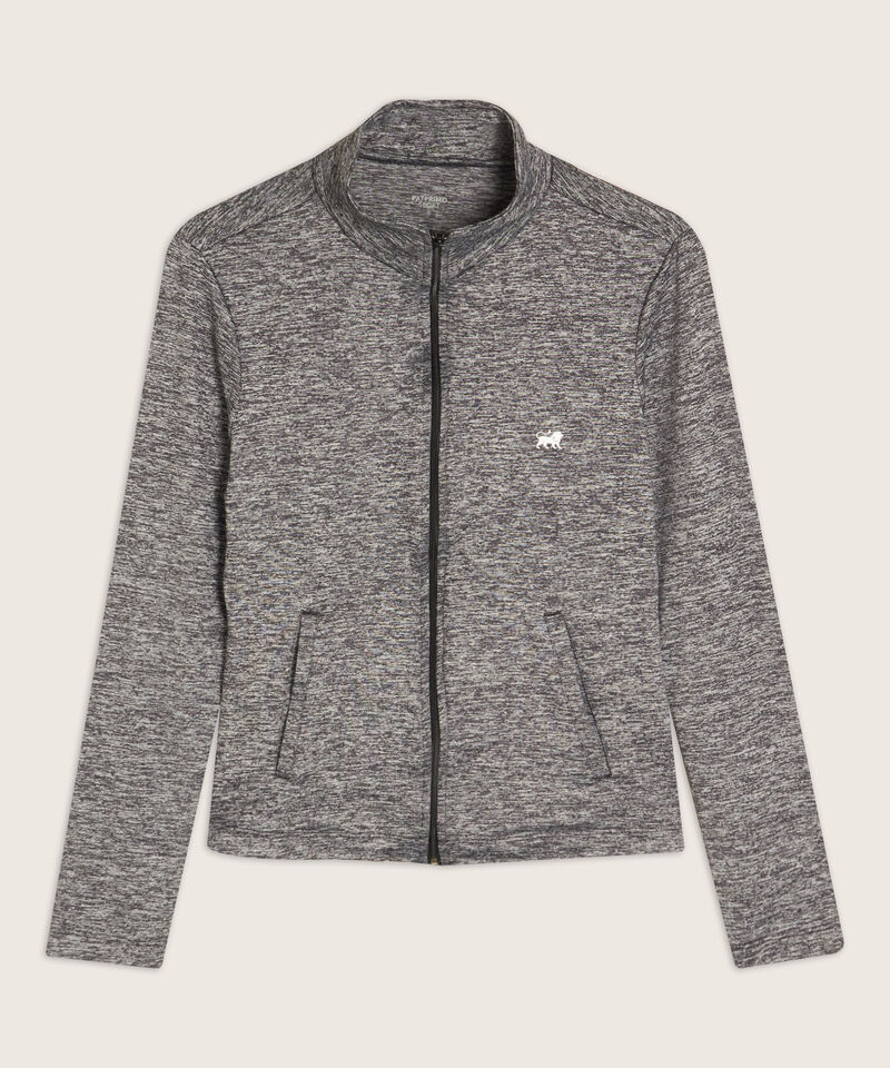 Chaqueta Cuello Alto Unicolor