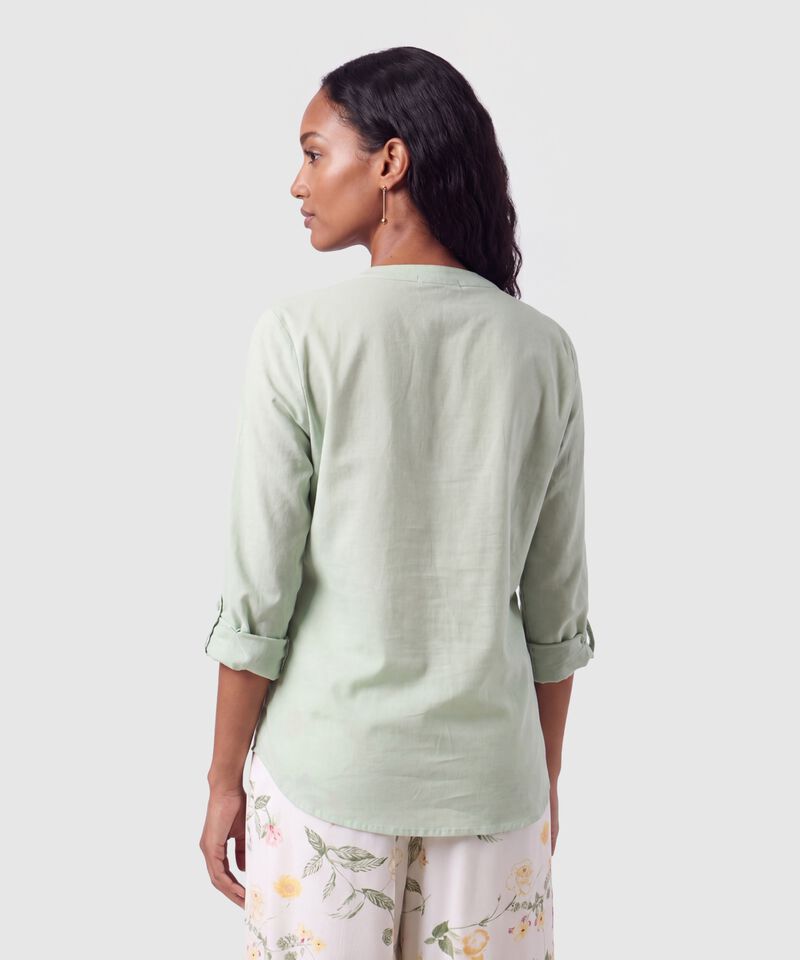 Blusa Manga Ajustable Para Mujer