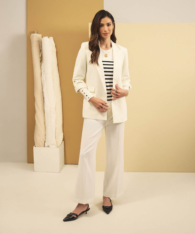 Blazer Casual Manga Larga Mujer