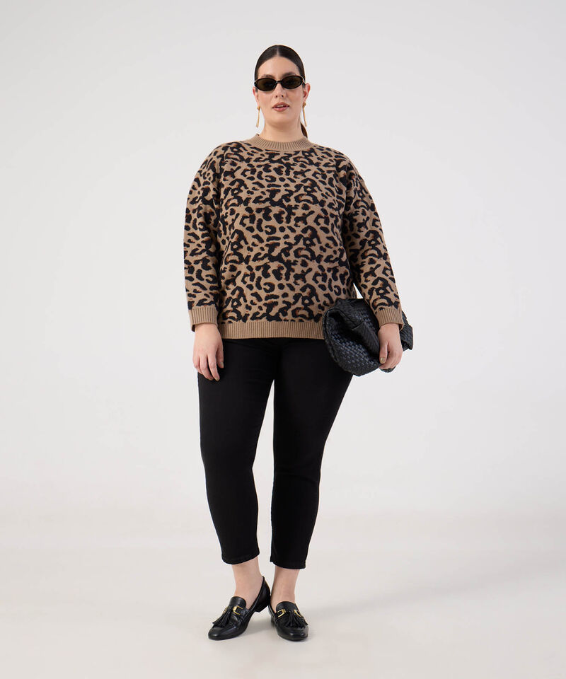 Buzo animal print para mujer curvy
