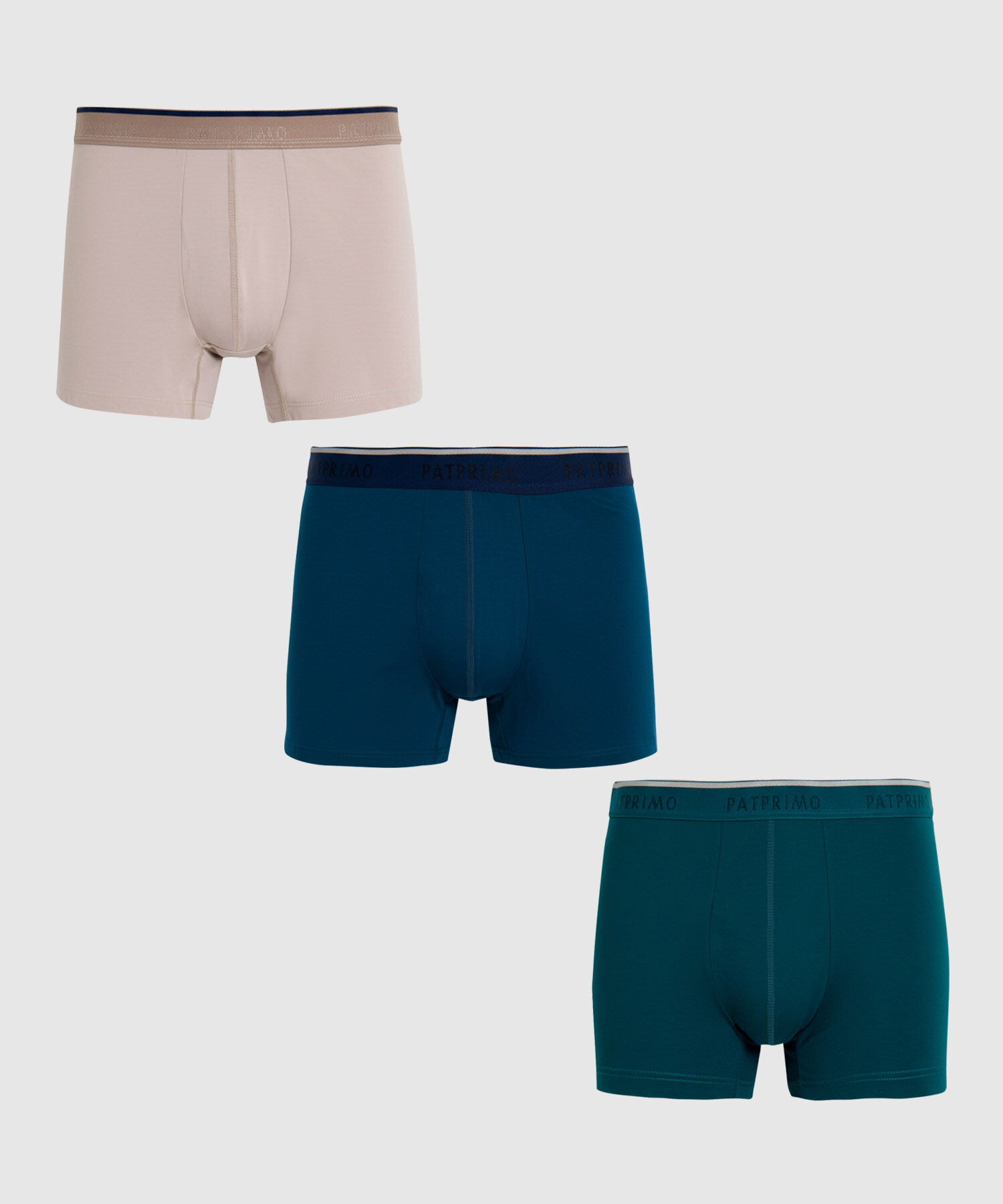 Set X3 B&oacute;xers Medios Con El&aacute;stico Hombre