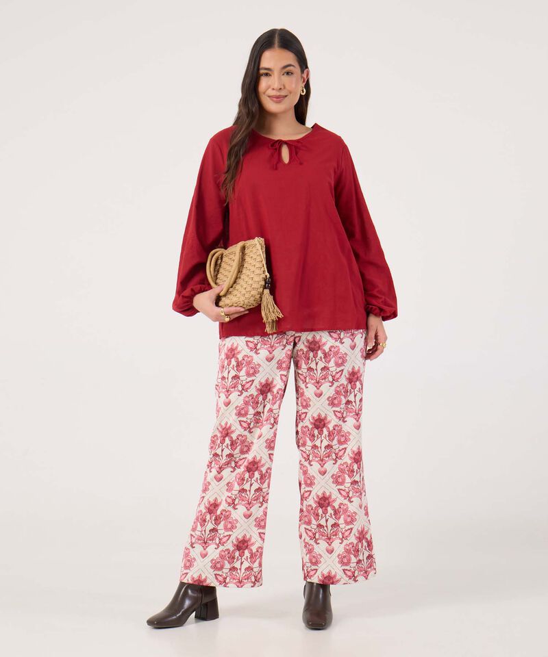 Pantalon En Satin Para Mujer