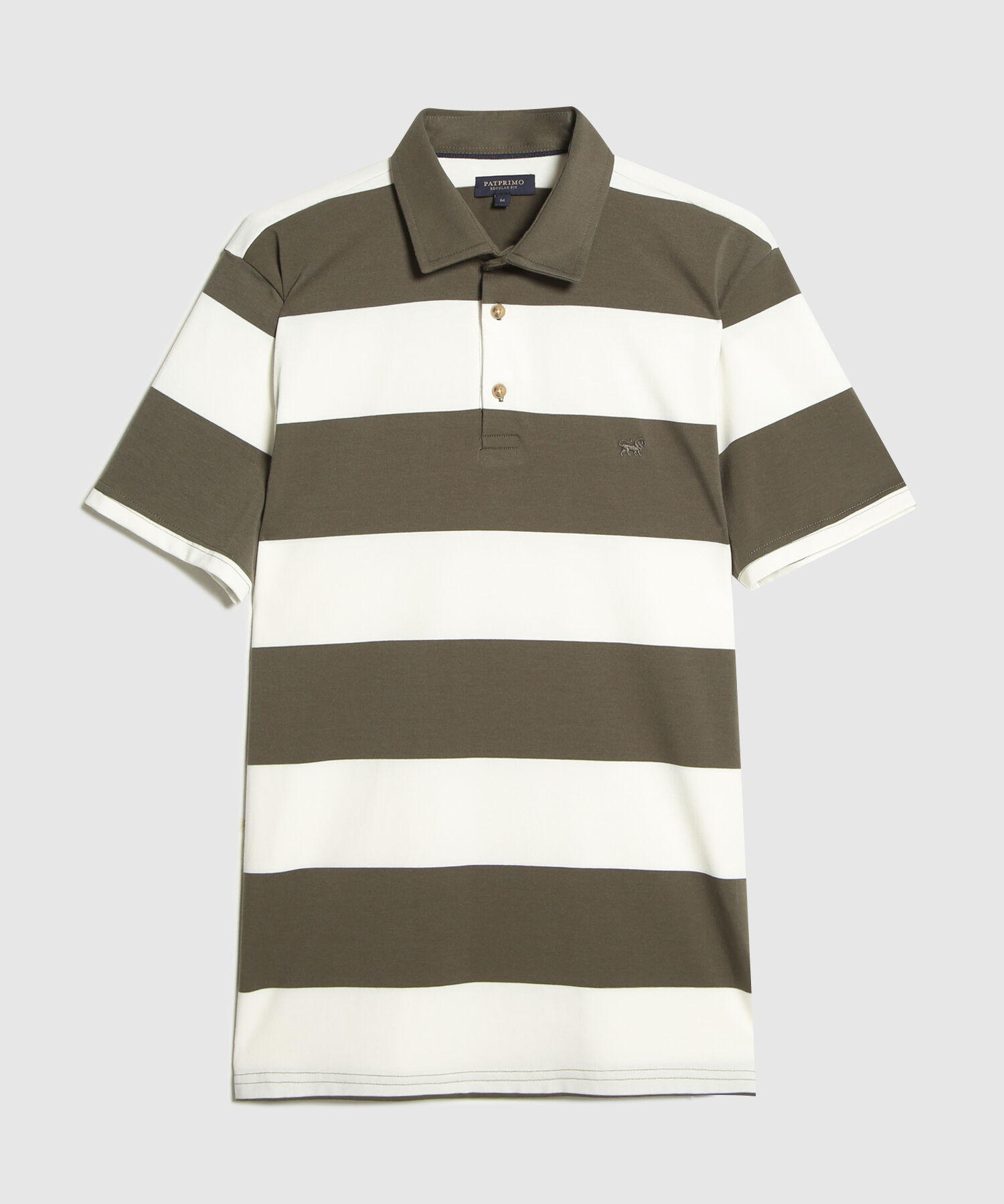 Polo, Cuello Duro Con Silueta Regular Fit, Safari Soft