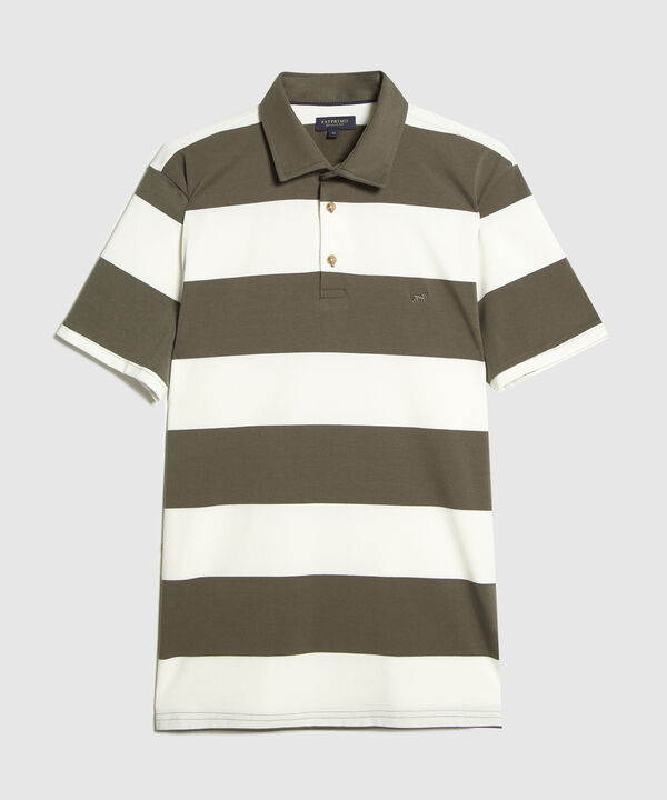 Polo, Cuello Duro Con Silueta Regular Fit, Safari Soft