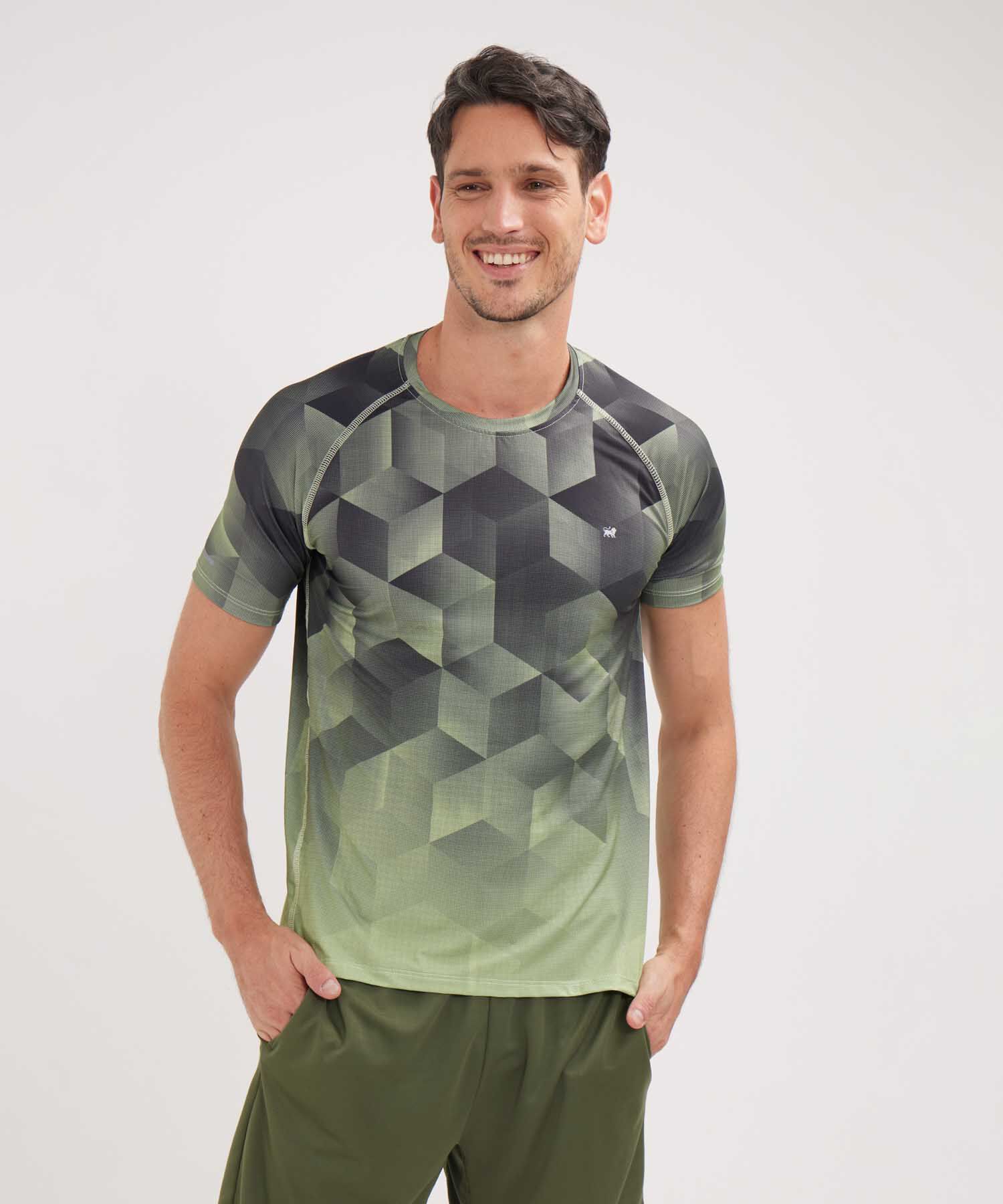 Camiseta Manga Ranglan Corta Sublimada Con Degrade, Sport Líneas Patprimo